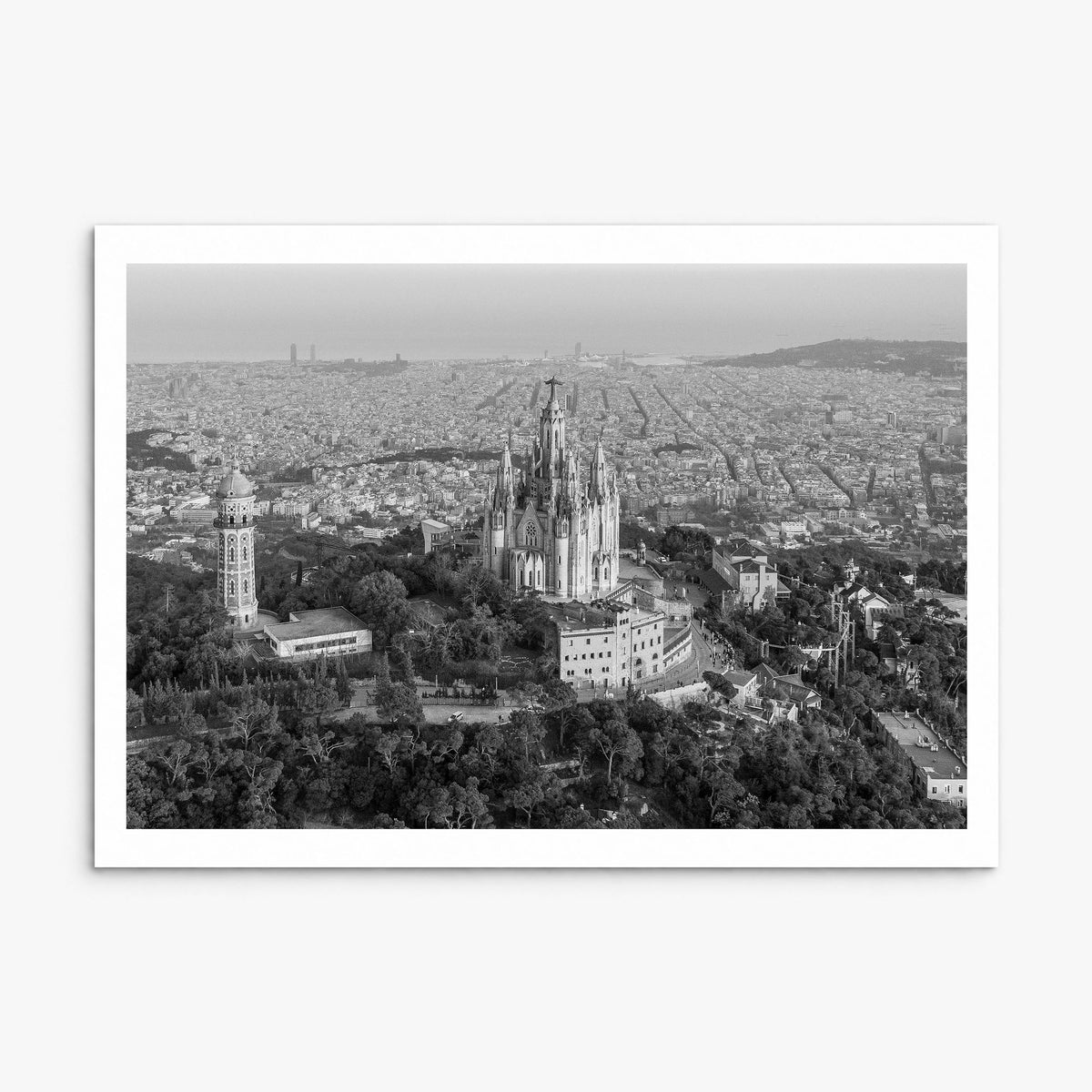 Barcelona Photo Poster, print only (unframed), white border