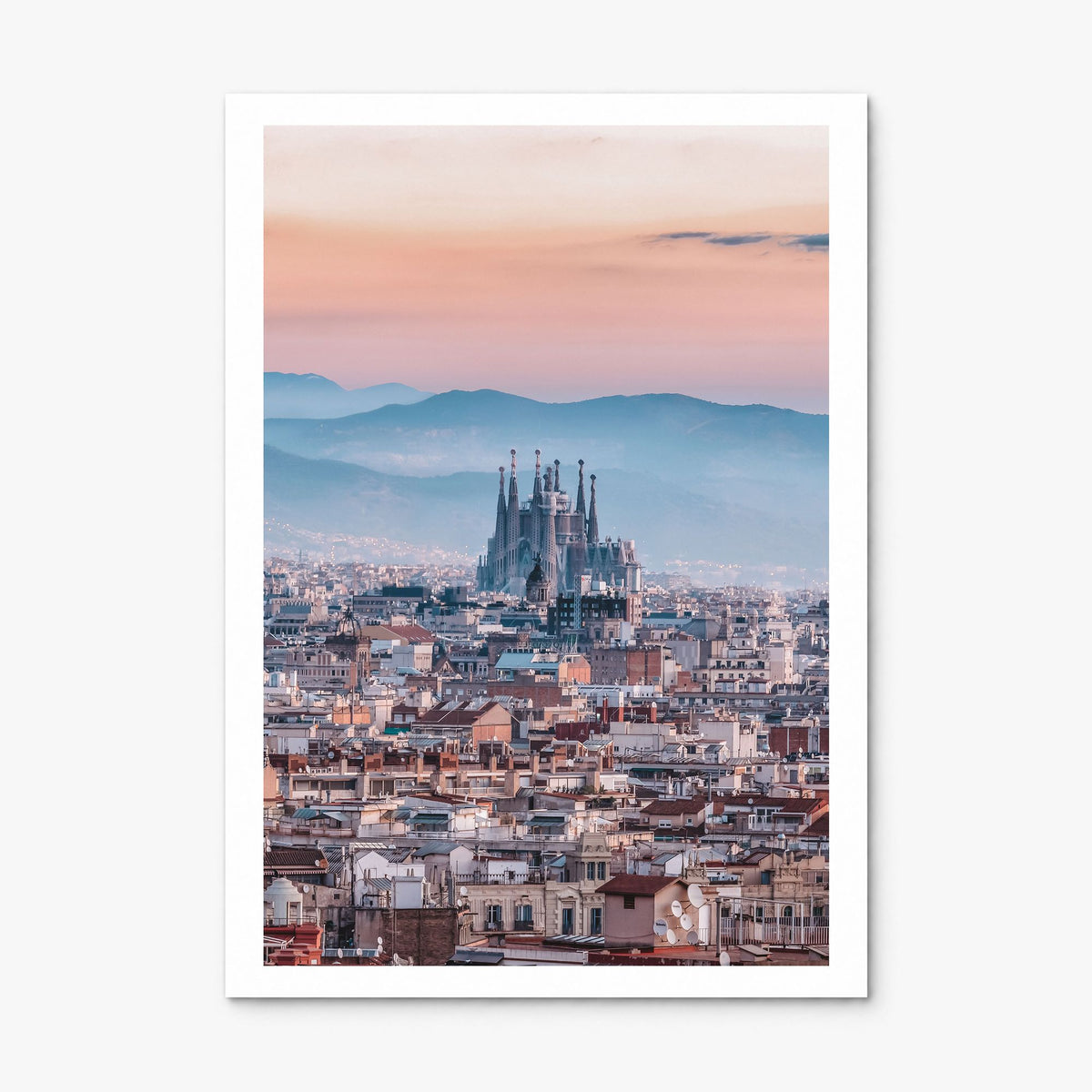 Barcelona Photo No 3 Poster, print only (unframed), white border