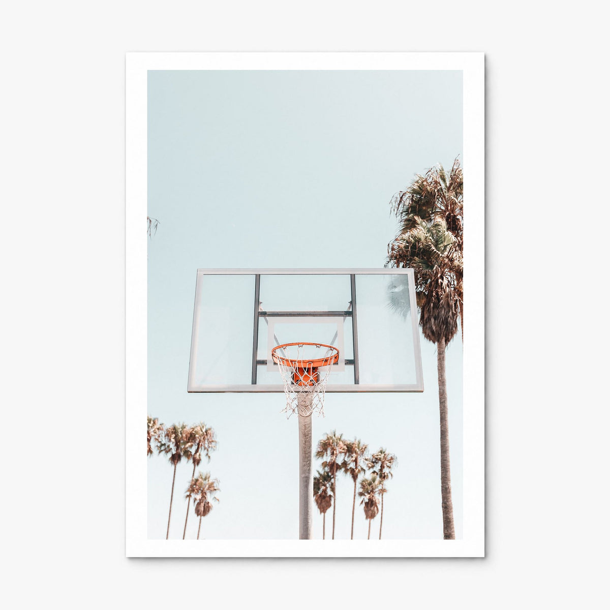 Basketball Court Photo No 2 Poster, print only (unframed), white border