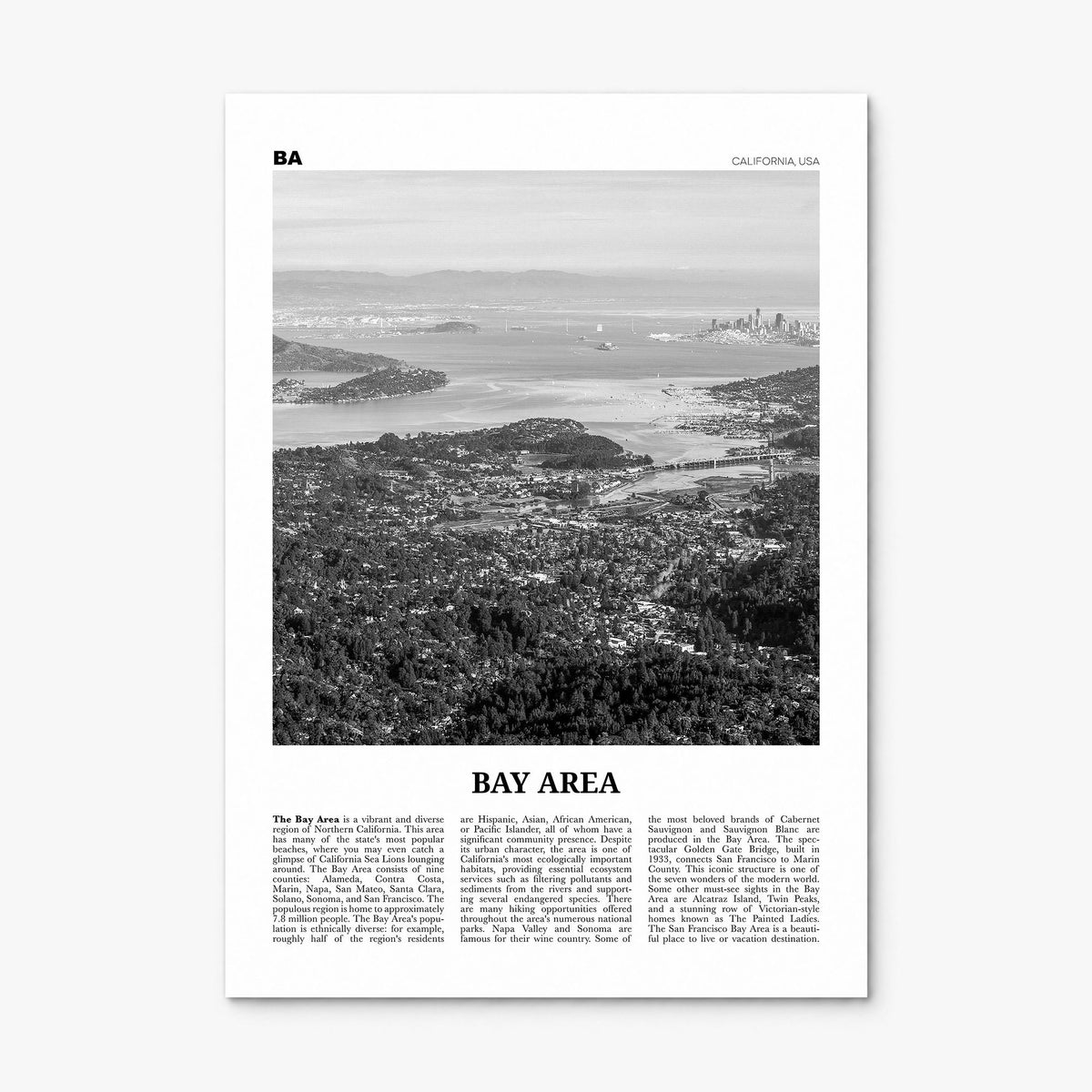 Bay Area Newspaper No 2 Poster, print only (unframed)