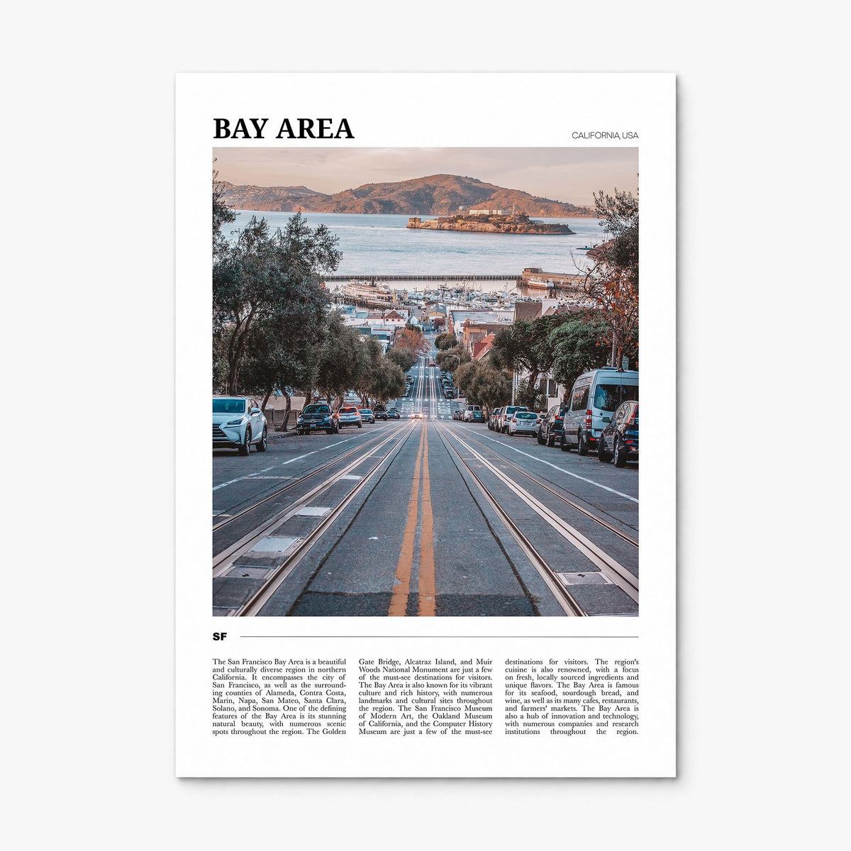 Bay Area Travel No 2 Poster, print only (unframed)