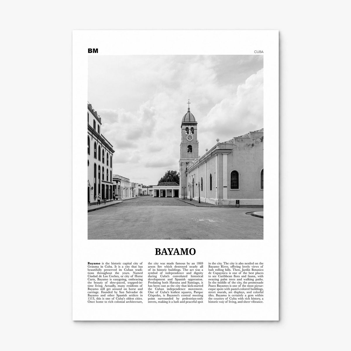 Bayamo Newspaper Poster, print only (unframed)