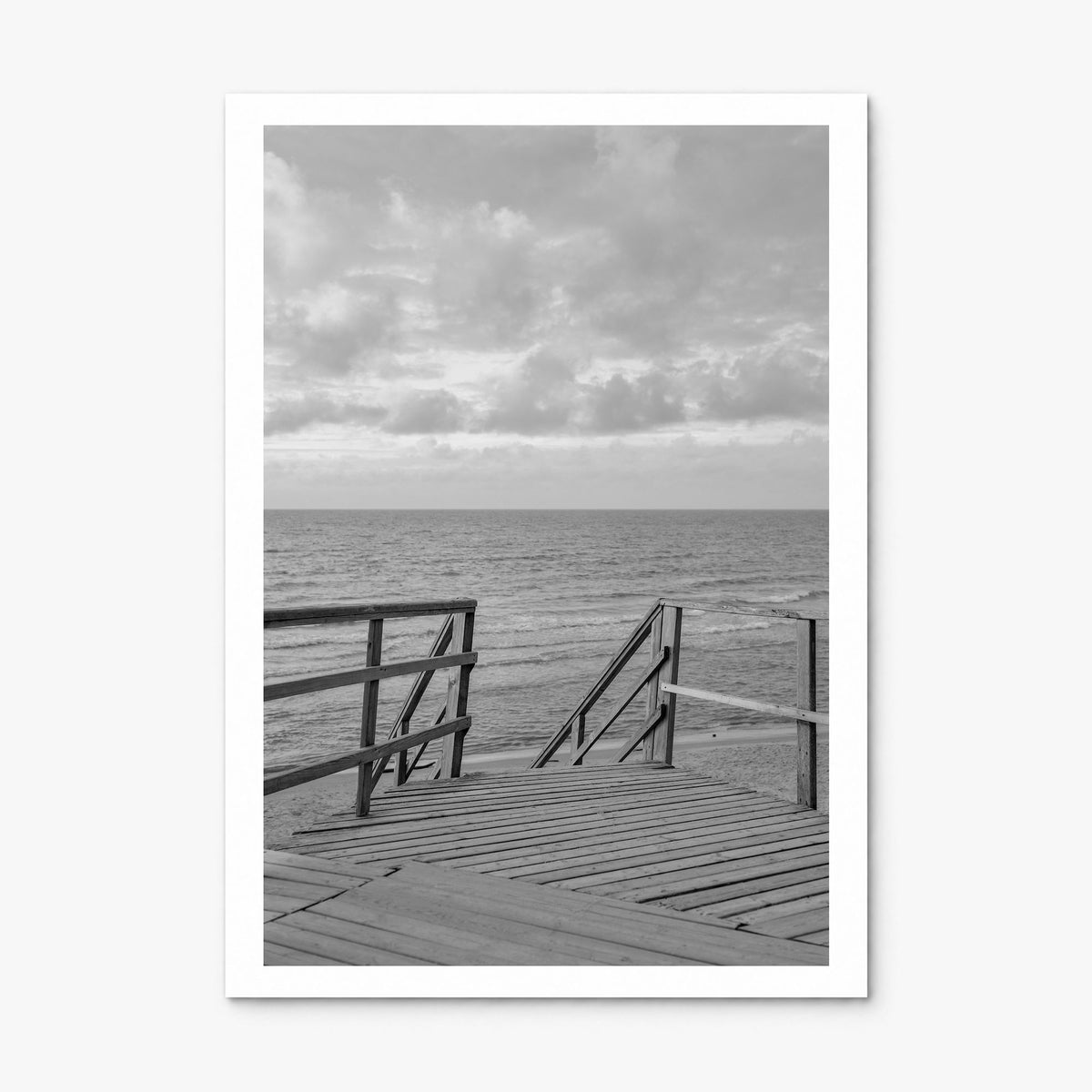 Beach Trail Photo No 2 Poster, print only (unframed), white border