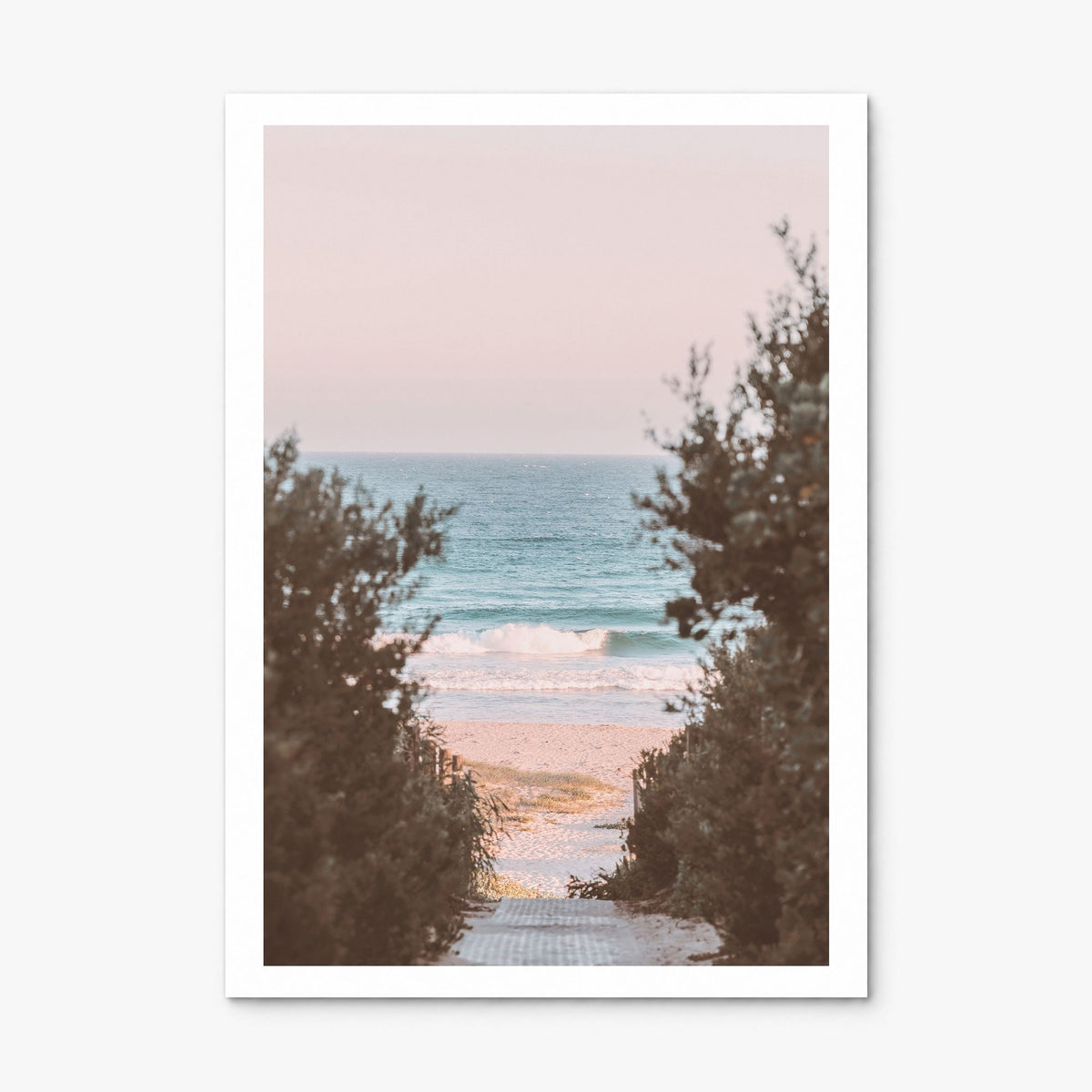 Beach Trail Photo No 1 Poster, print only (unframed), white border
