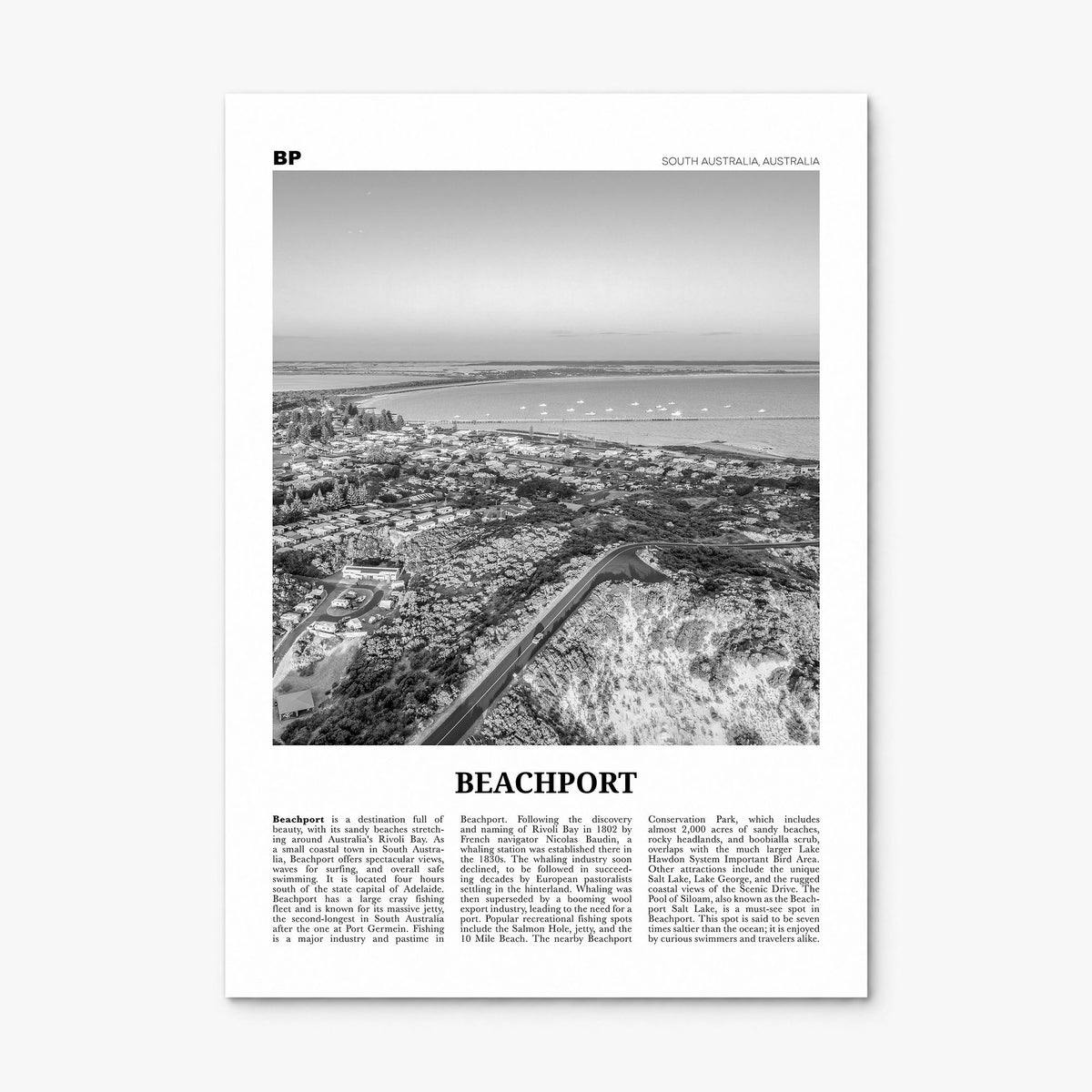 Beachport Newspaper No 1 Poster, print only (unframed)