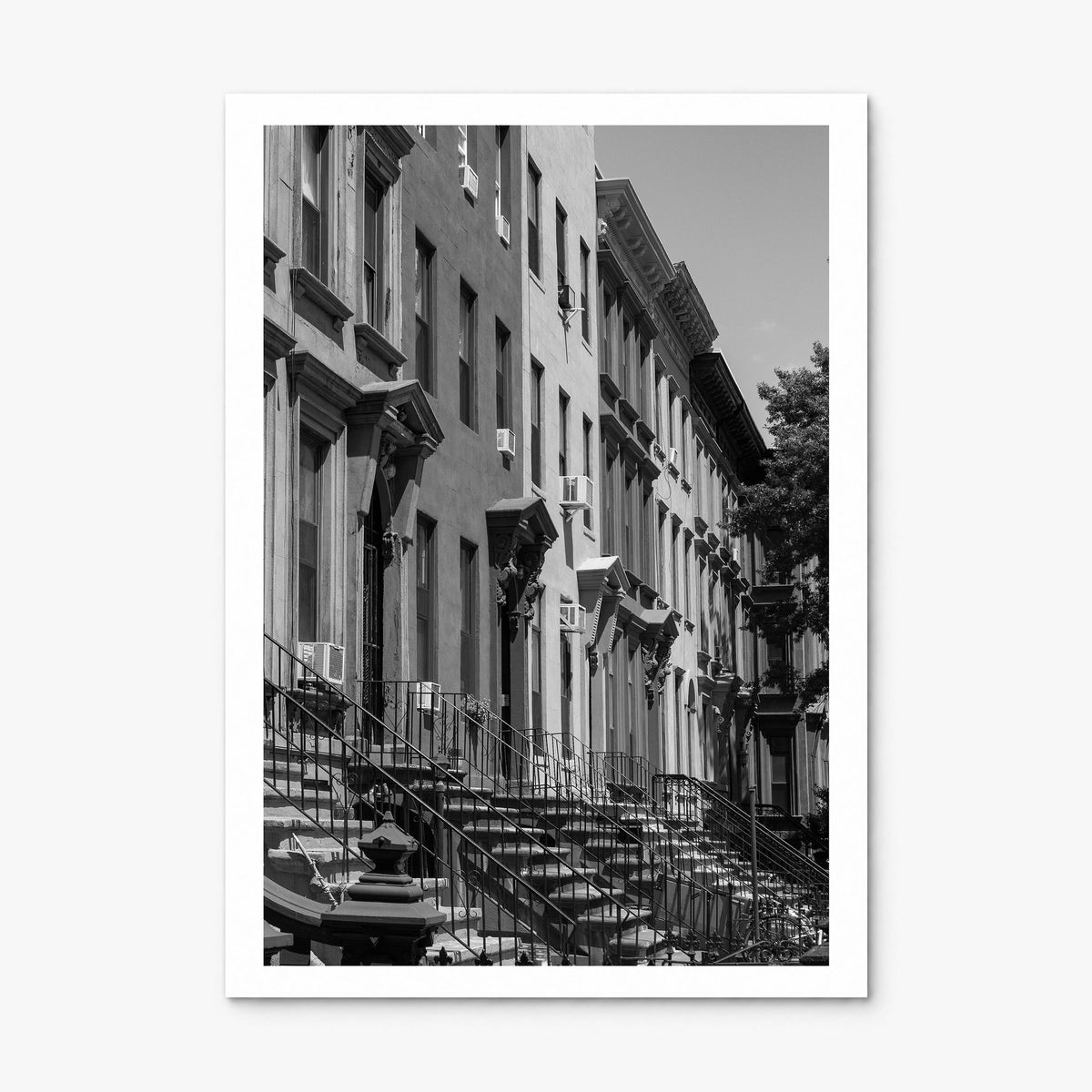 Bedford-Stuyvesant Photo Poster, print only (unframed), white border