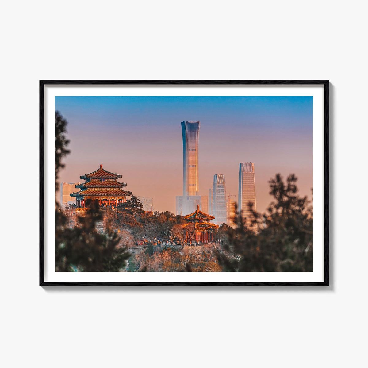 Beijing colorful photo poster of China – horizontal wall art, unframed print shown in interior mockup