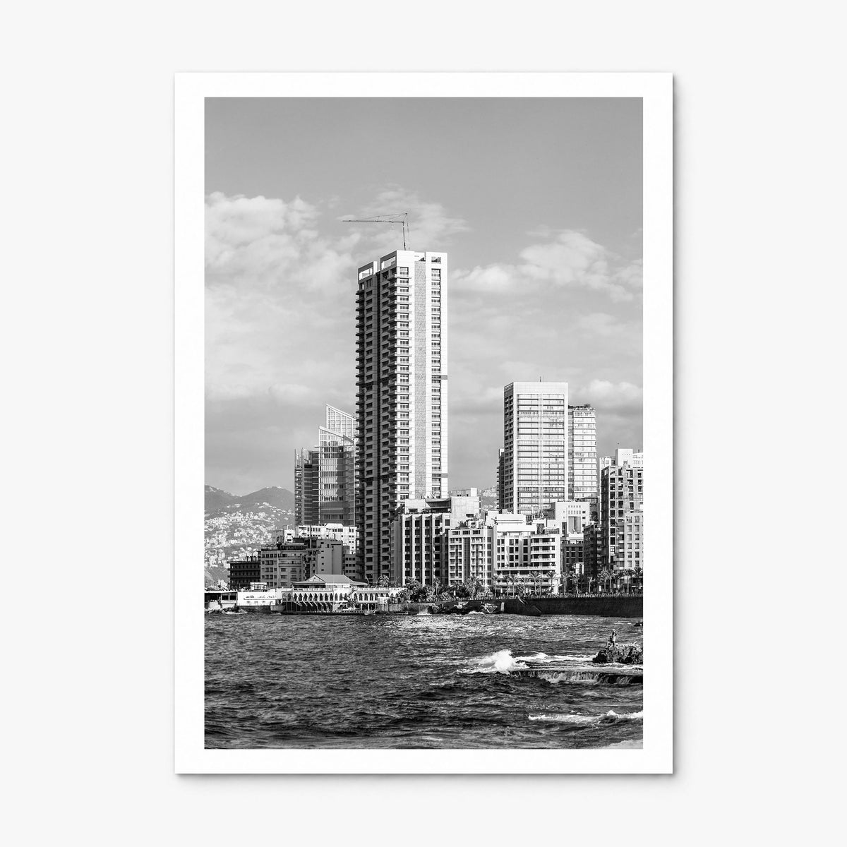 Beirut Photo Poster, print only (unframed), white border