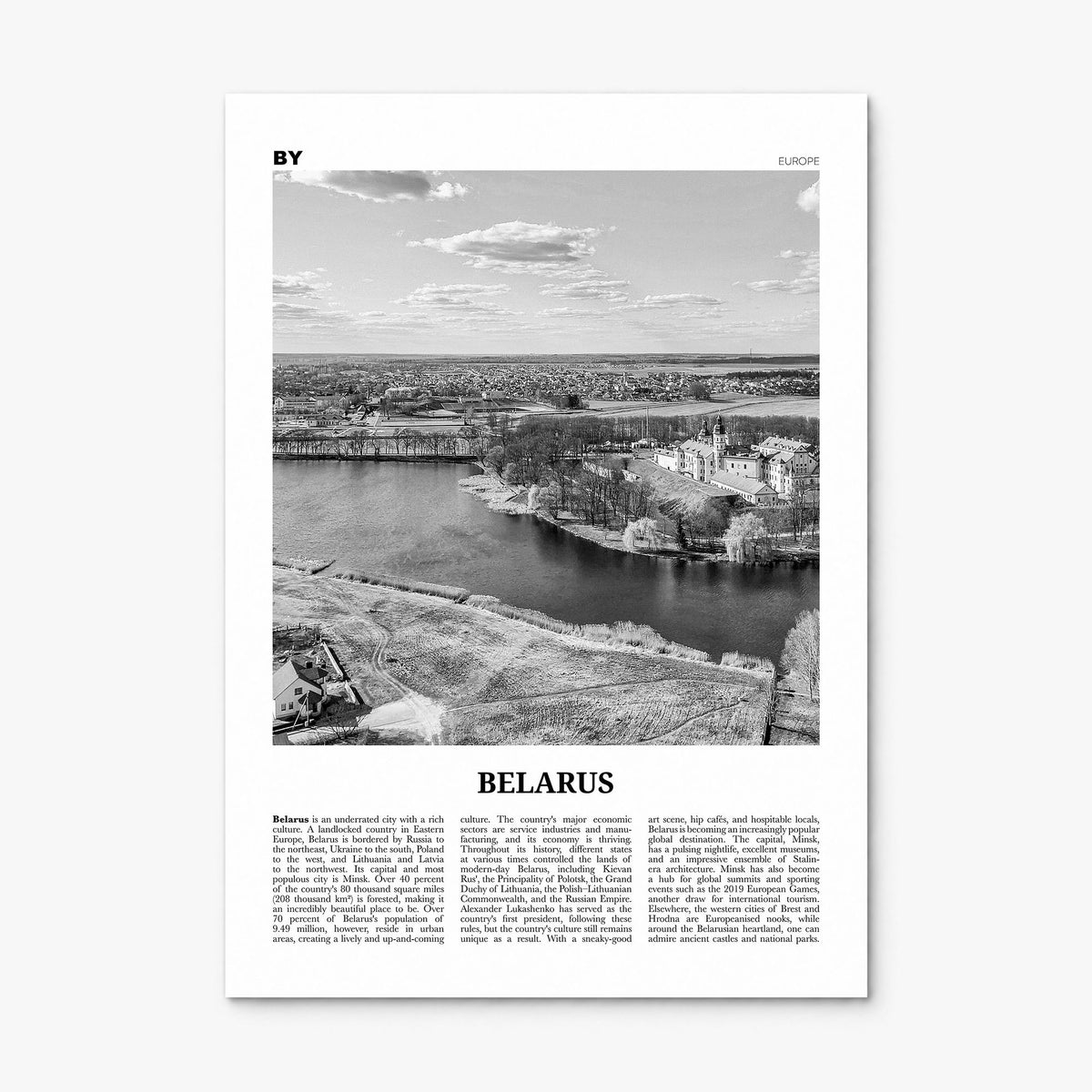 Belarus Newspaper Poster, print only (unframed)