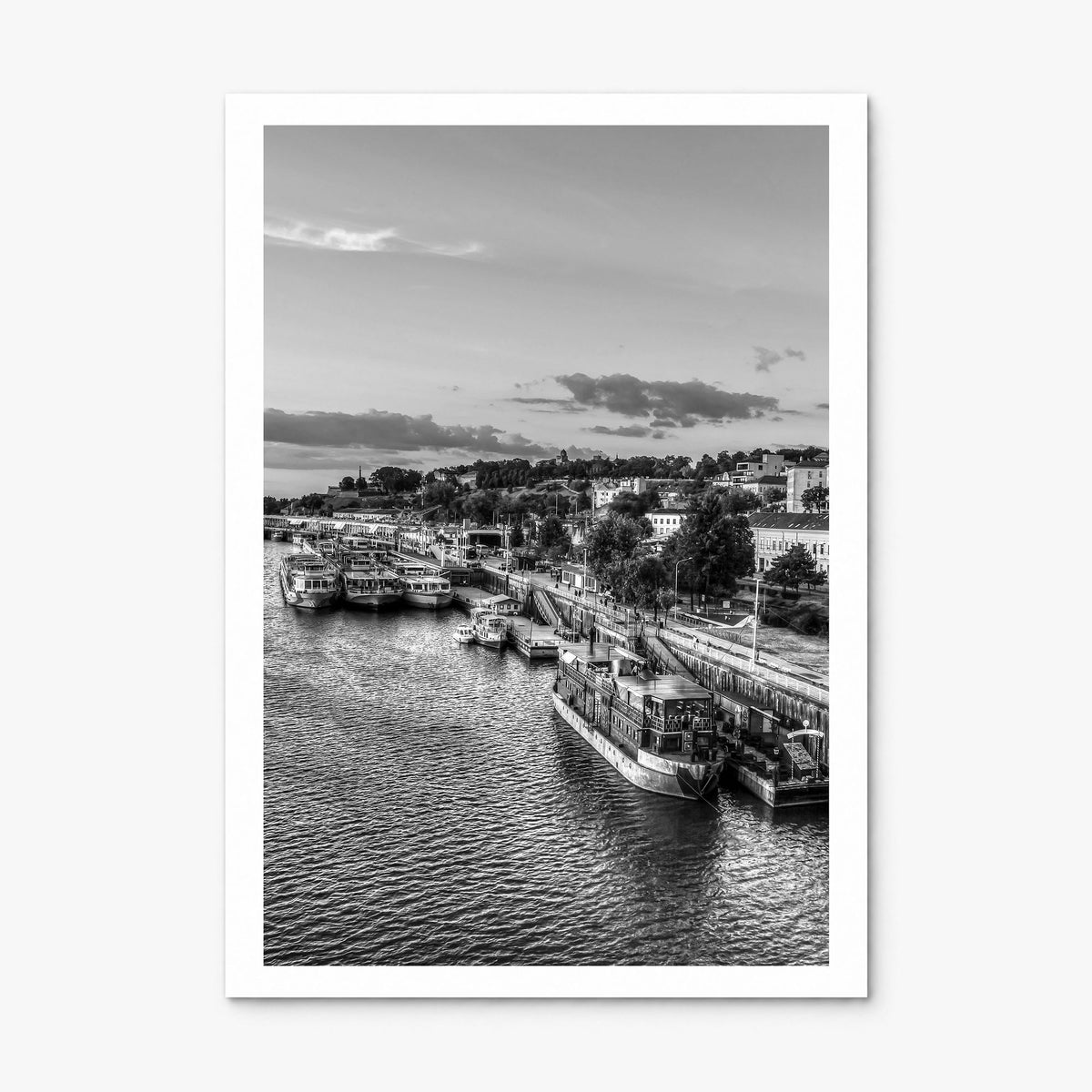 Belgrade Photo Poster, print only (unframed), white border