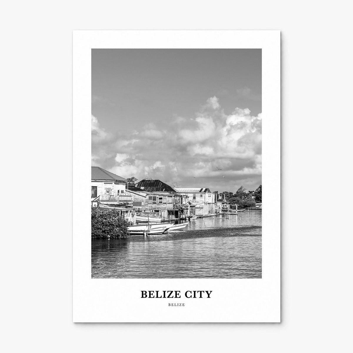 Belize City Classic Poster, print only (unframed)