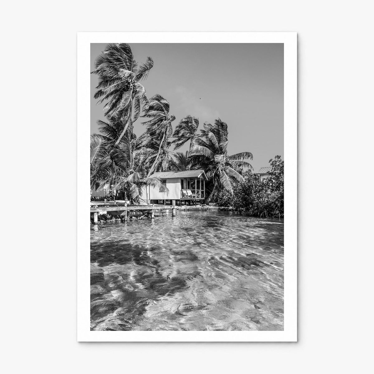 Belize Photo Poster, print only (unframed), white border