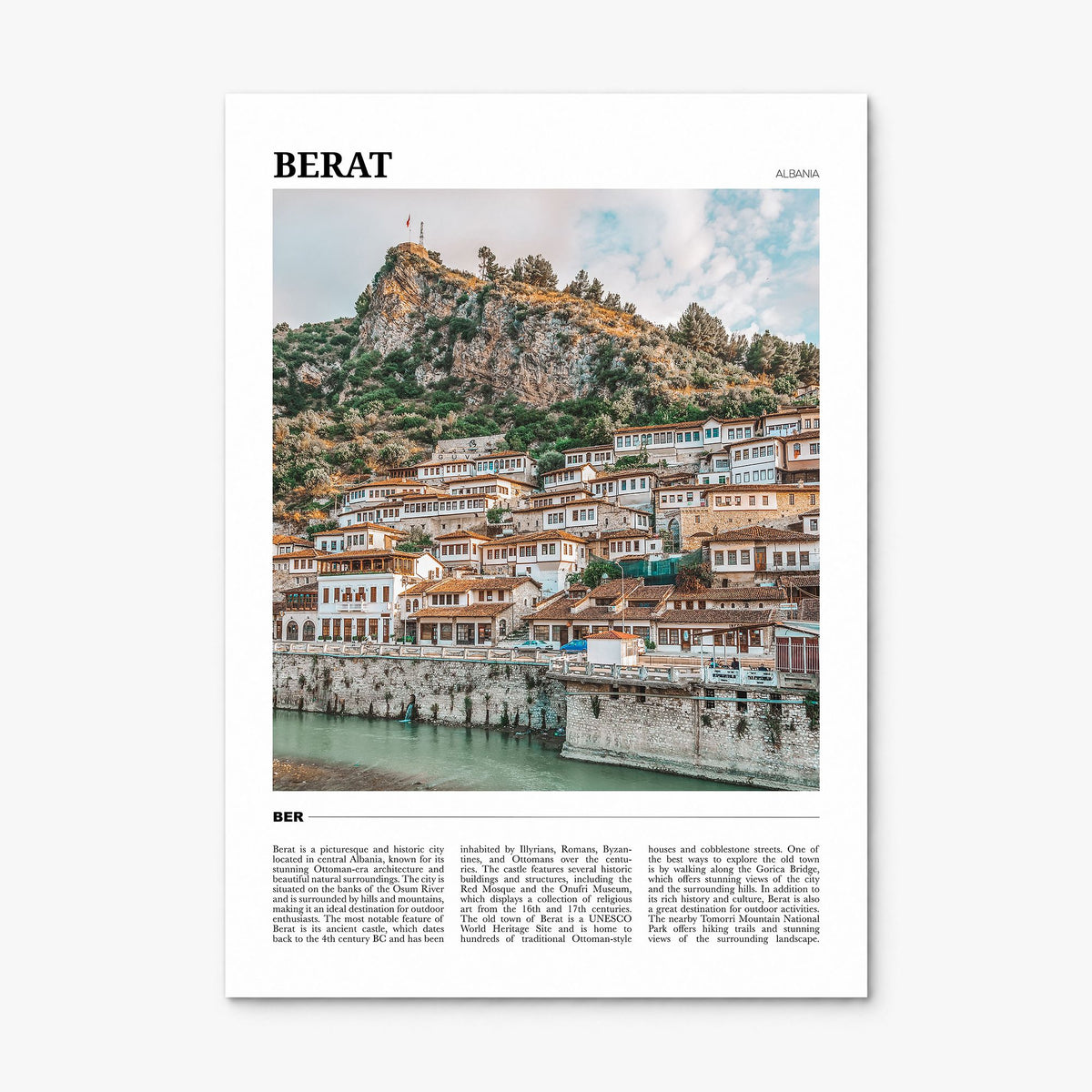Berat Travel Poster, print only (unframed)