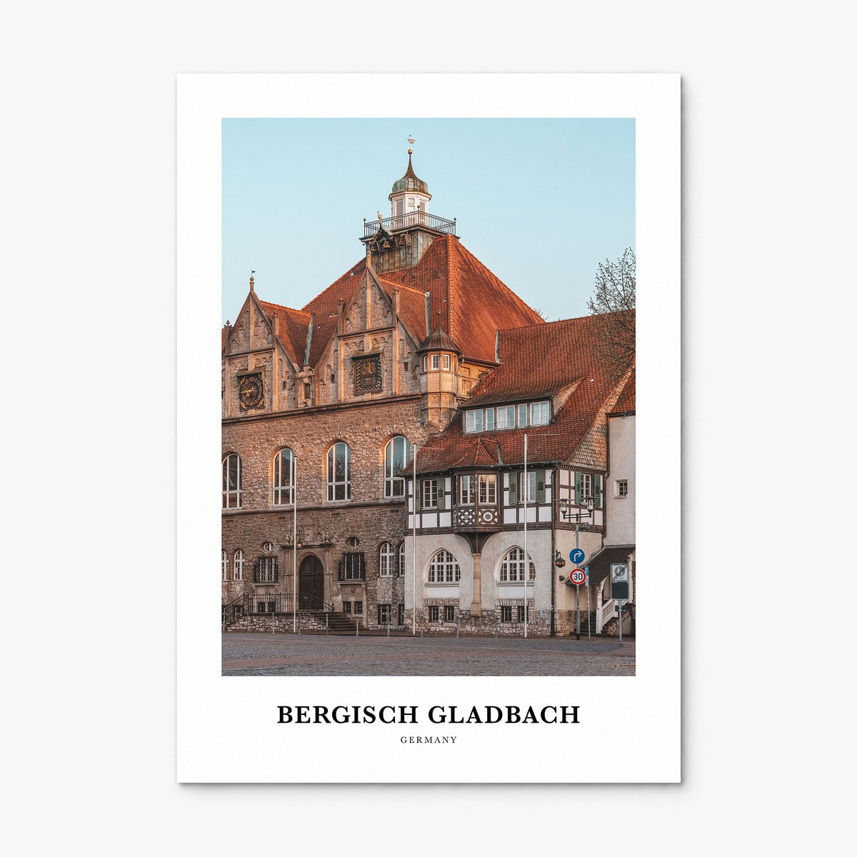 Bergisch Gladbach Classic Poster, print only (unframed)