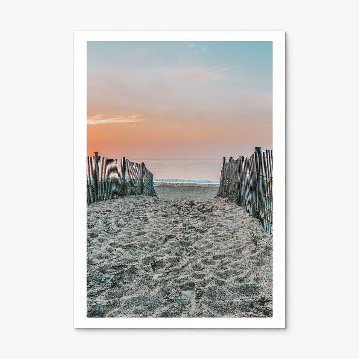 Bethany Beach Photo Poster, print only (unframed), white border