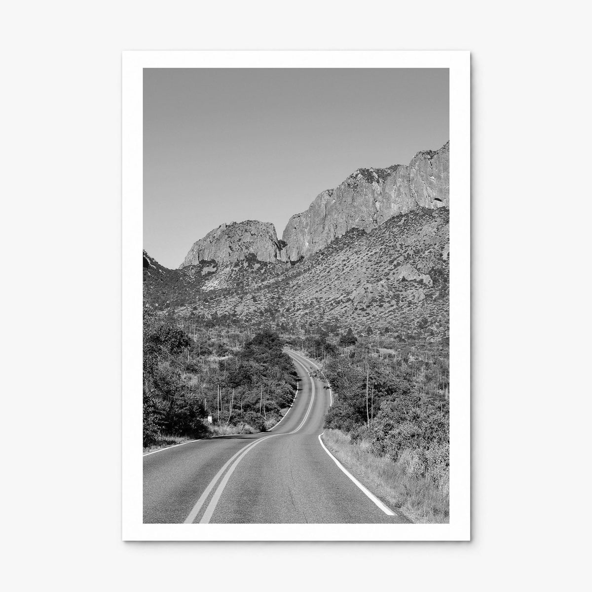 Big Bend National Park Photo Poster, print only (unframed), white border
