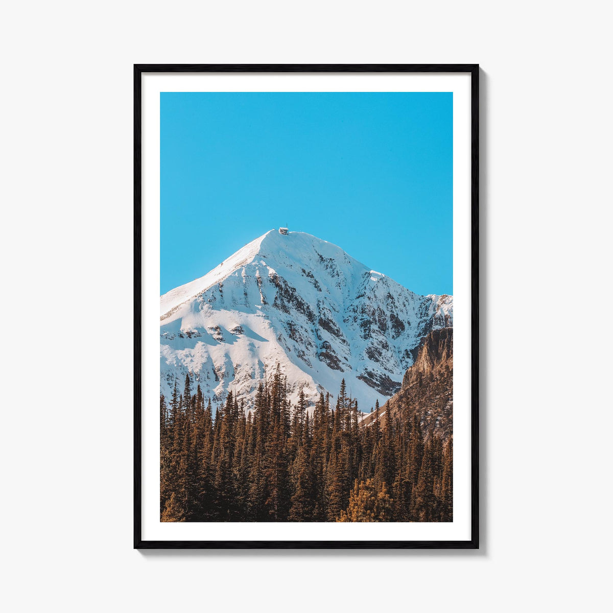 Big Sky no. 1 colorful photo poster of Montana, USA – vertical wall art, unframed print shown in interior mockup