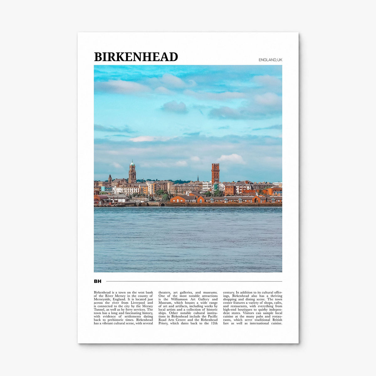 Birkenhead Travel Poster, print only (unframed)