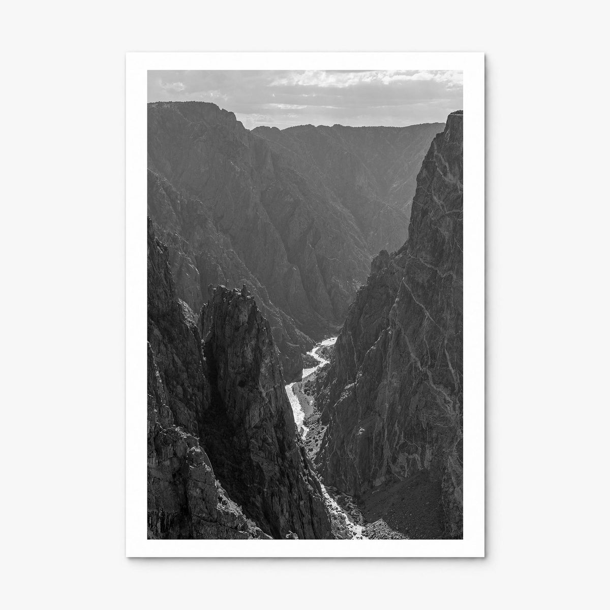 Black Canyon of the Gunnison National Park Photo Poster, print only (unframed), white border