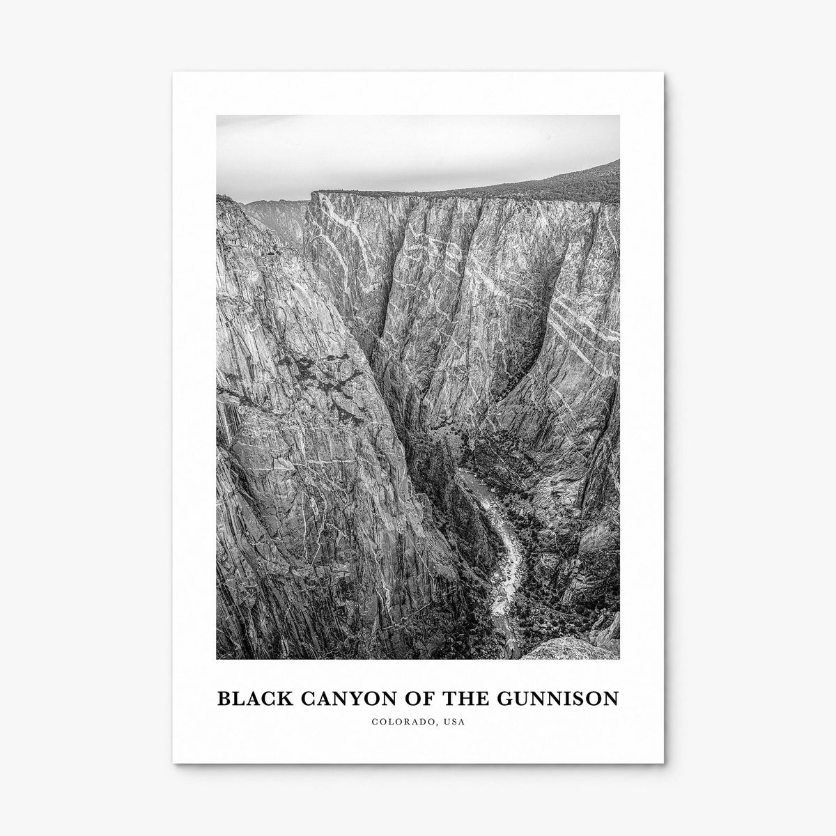 Black Canyon of the Gunnison National Park Classic Poster, print only (unframed)