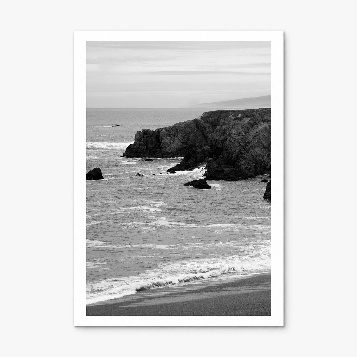 Bodega Bay Photo Poster, print only (unframed), white border