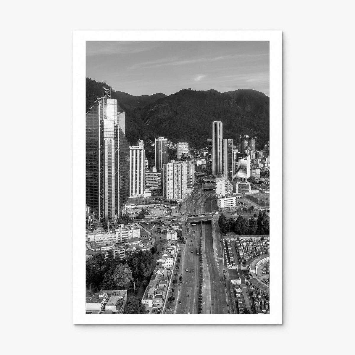 Bogotá Photo Poster, print only (unframed), white border