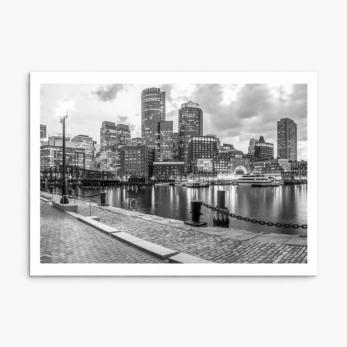 Boston Photo No 2 Poster, print only (unframed), white border
