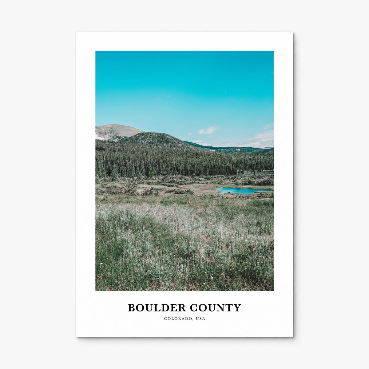 Boulder County Classic Poster, print only (unframed)