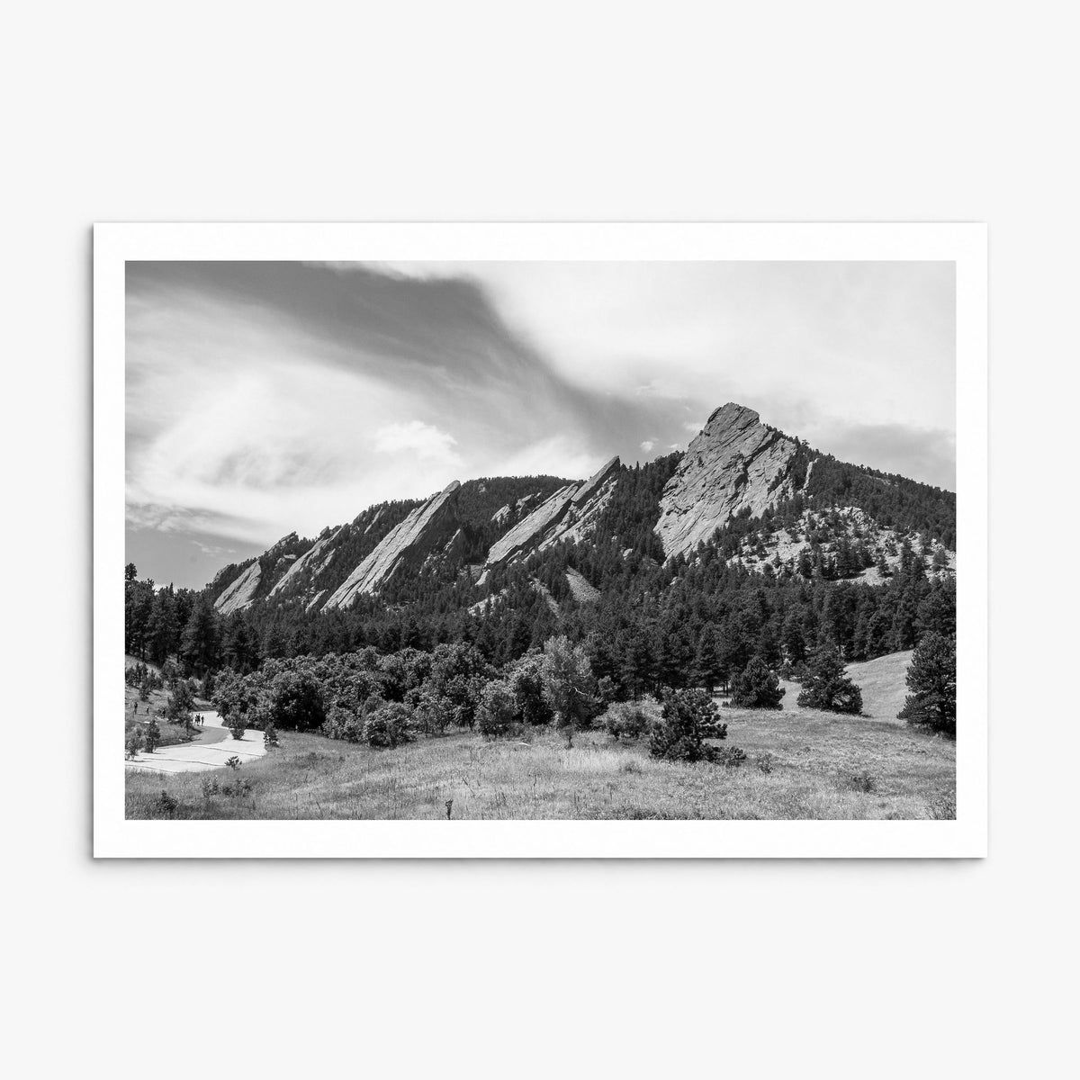 Boulder Photo Poster, print only (unframed), white border