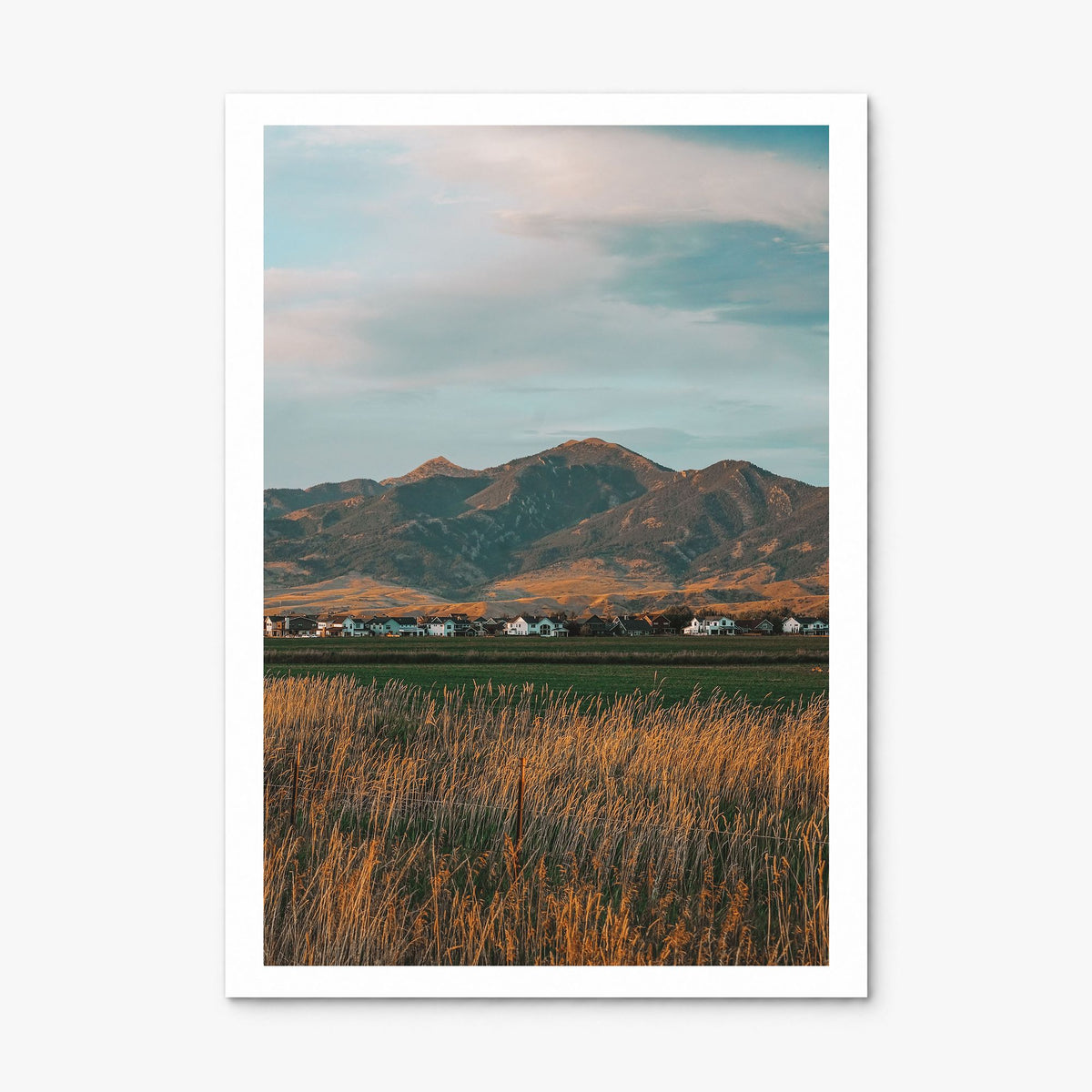 Bozeman Photo Poster, print only (unframed), white border