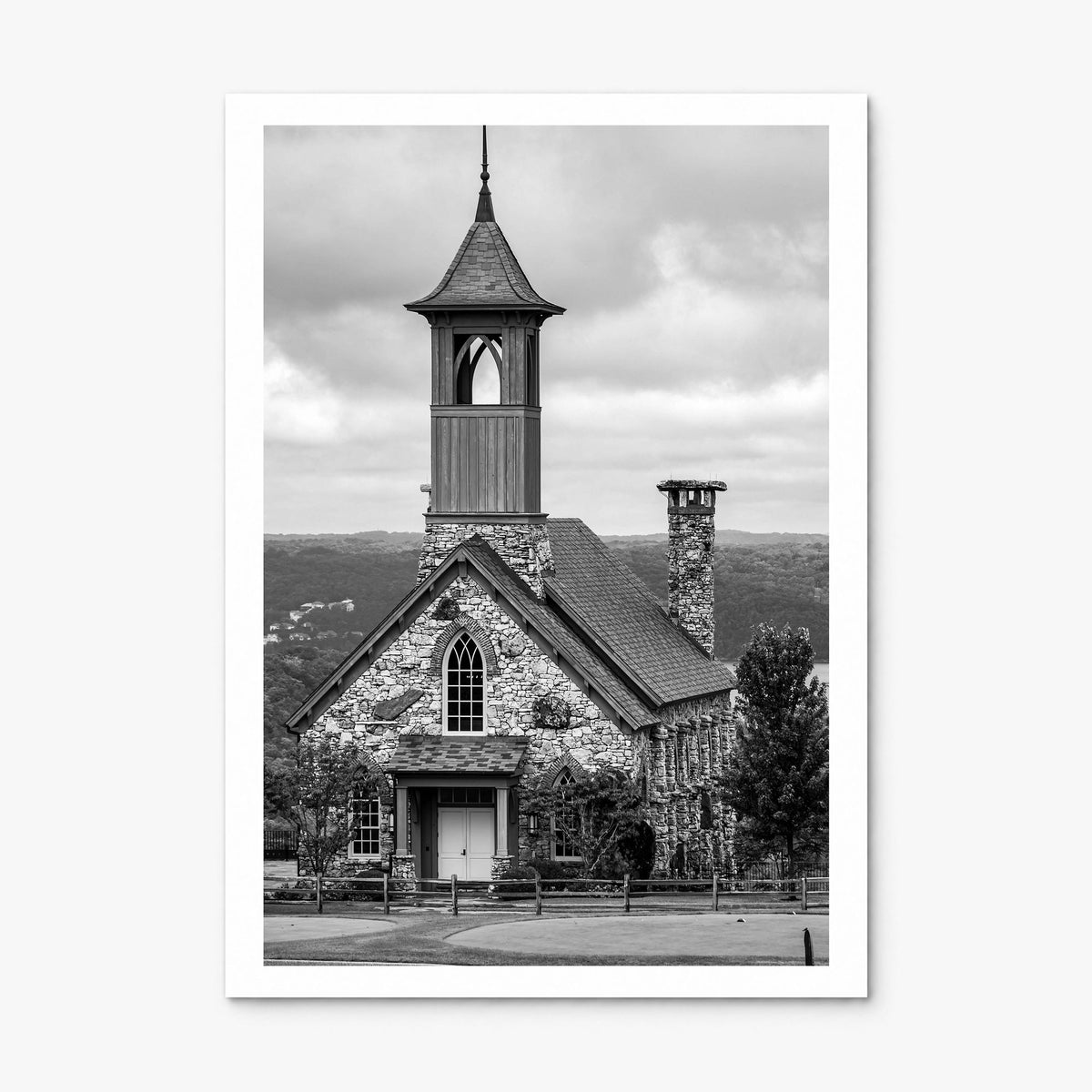 Branson Photo Poster, print only (unframed), white border