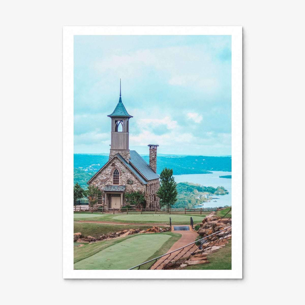 Branson Photo Poster, print only (unframed), white border