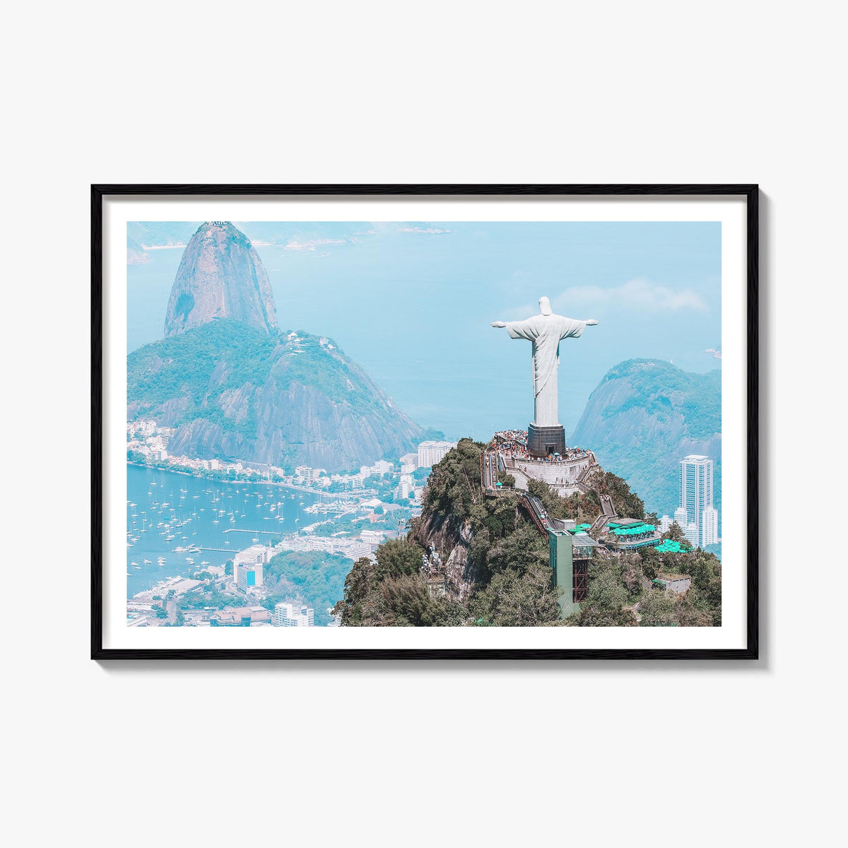 Brazil colorful photo poster of South America – horizontal wall art, unframed print shown in interior mockup