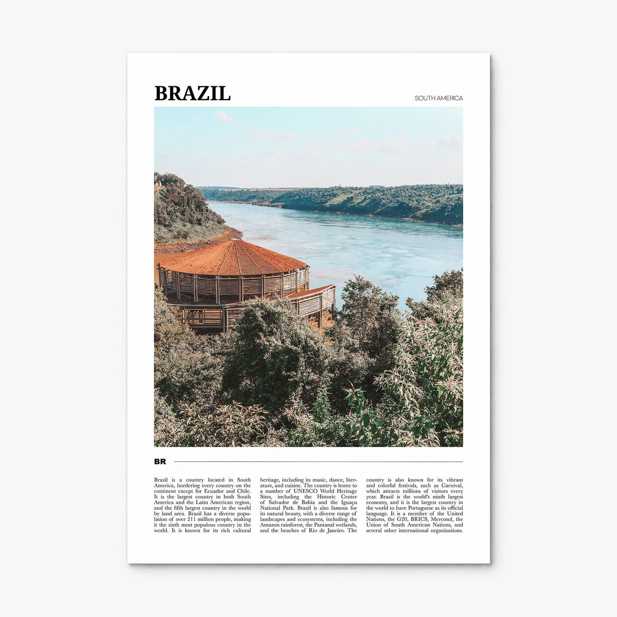 Brazil Travel No 2 Poster, print only (unframed)