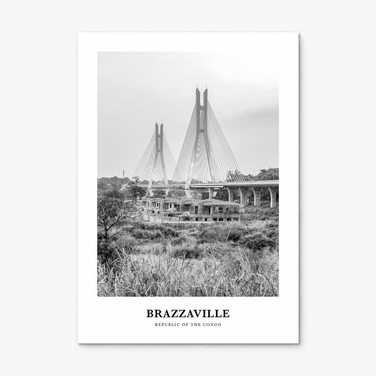 Brazzaville Classic Poster, print only (unframed)