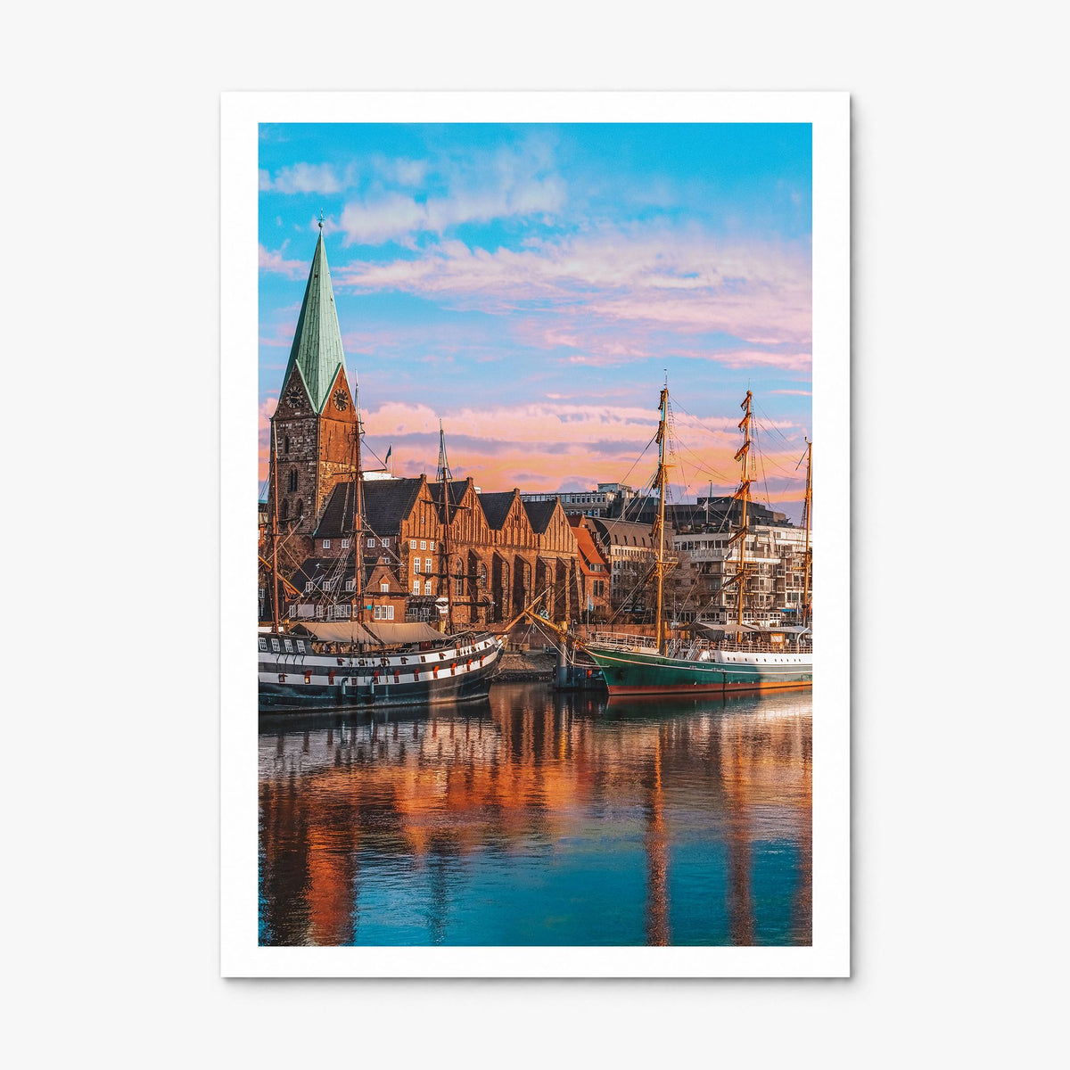 Bremen Photo Poster, print only (unframed), white border