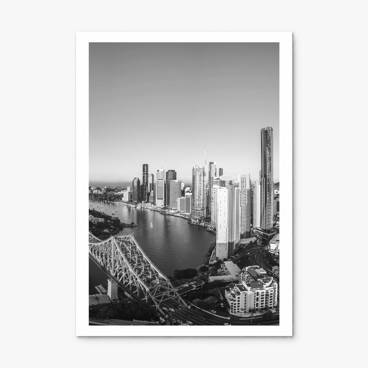 Brisbane Photo No 1 Poster, print only (unframed), white border