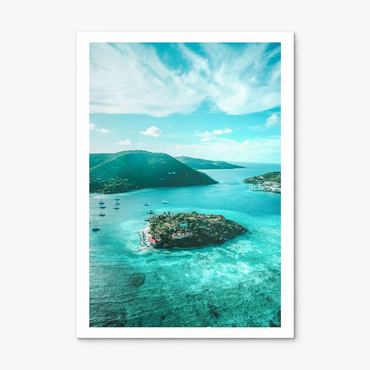 British Virgin Islands Photo Poster, print only (unframed), white border