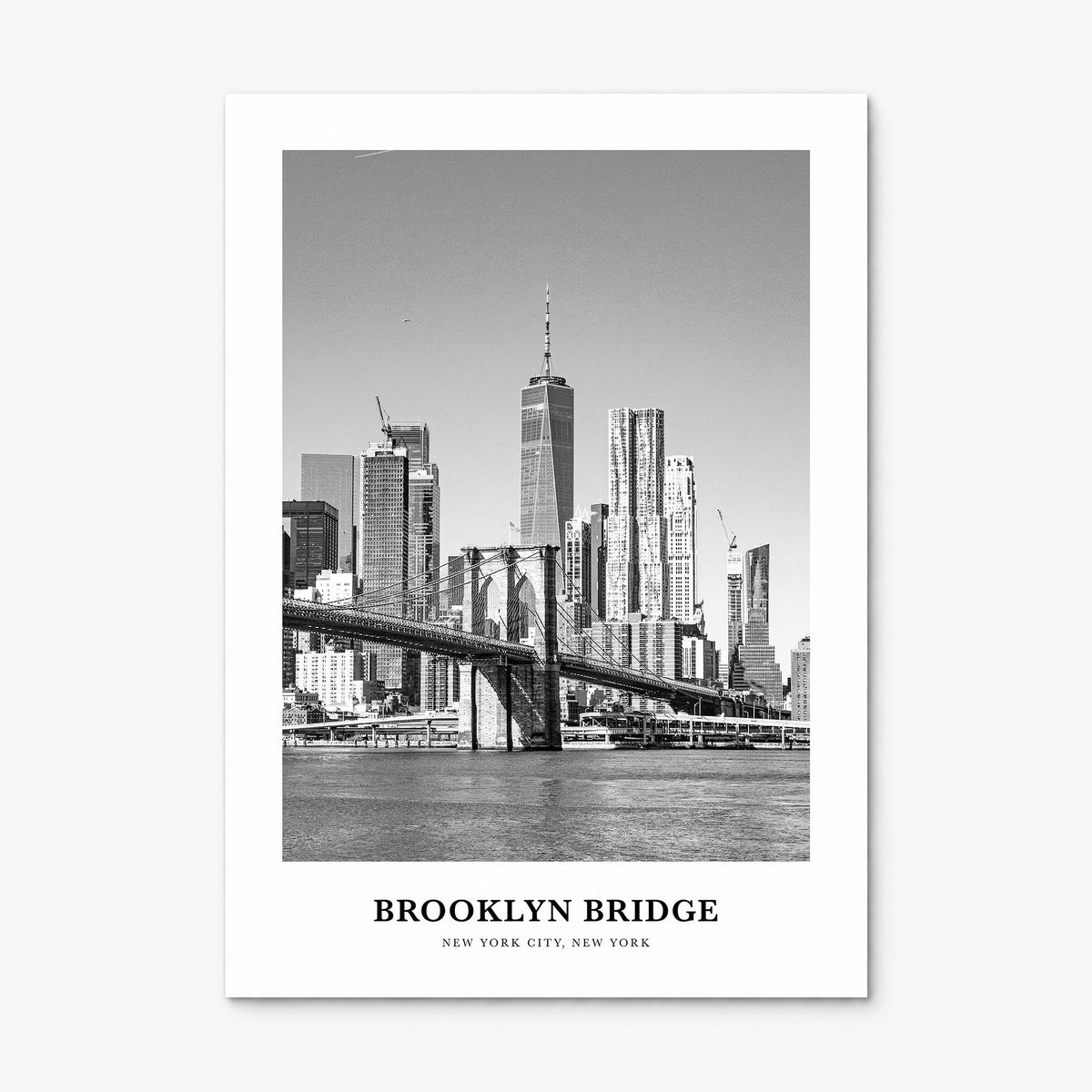 Brooklyn Bridge Classic Poster, print only (unframed)