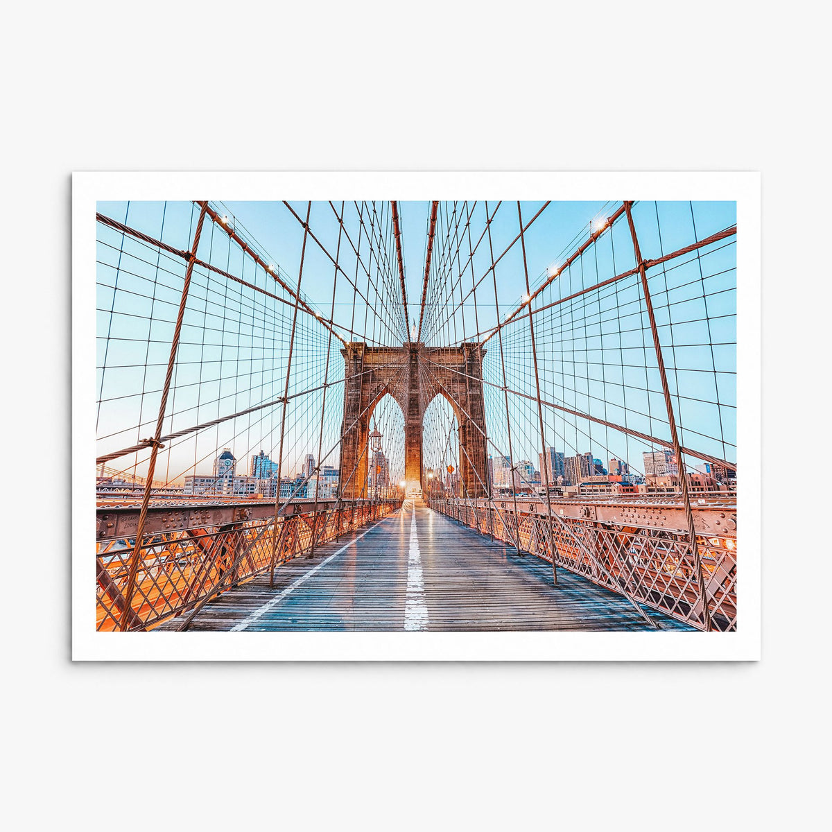 Brooklyn Photo Poster, print only (unframed), white border