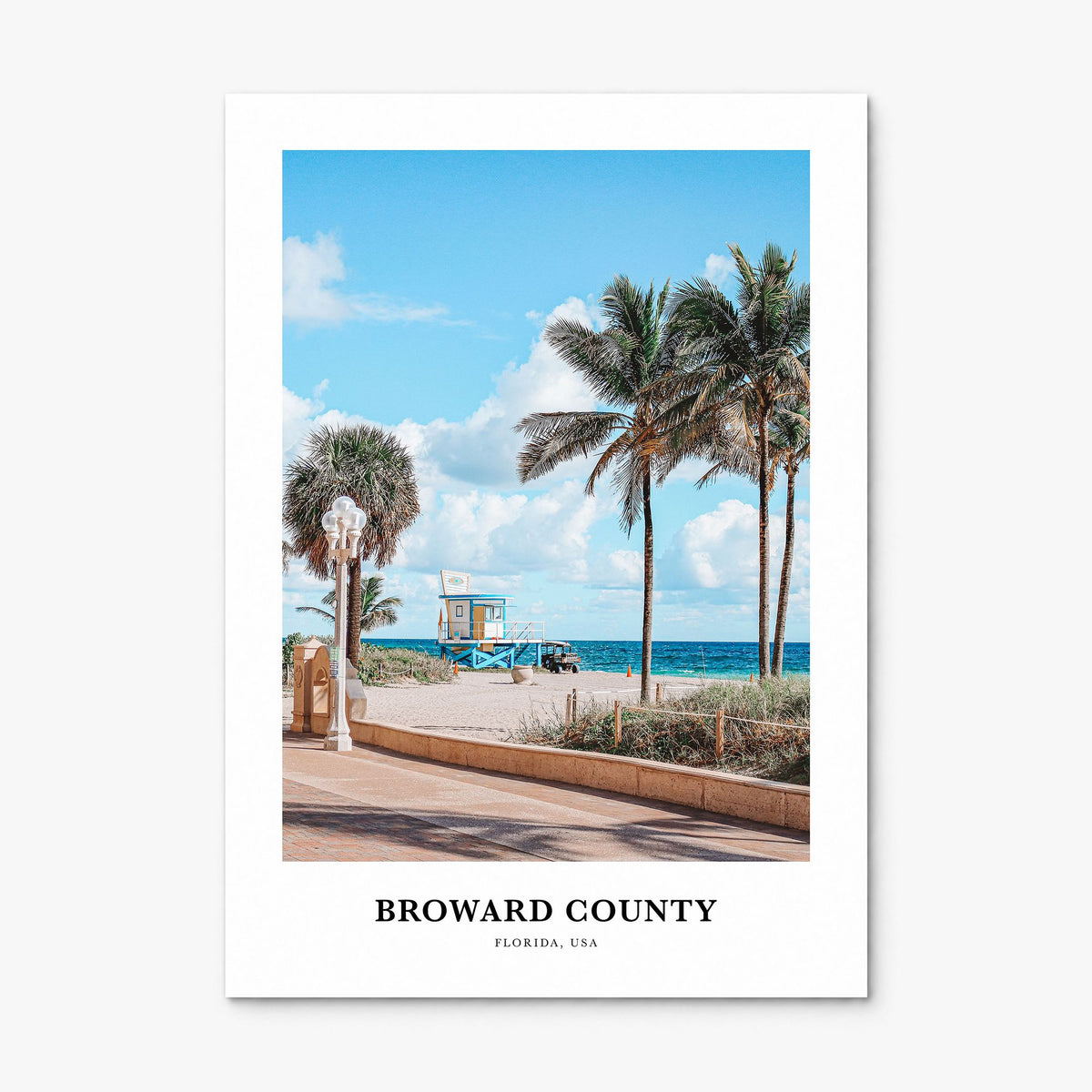Broward County Classic Poster, print only (unframed)