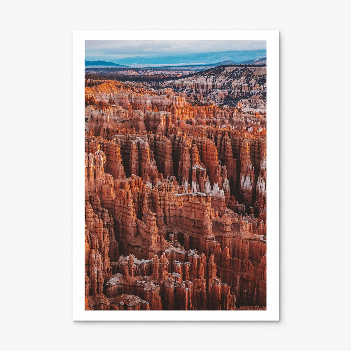 Bryce Canyon National Park Photo Poster, print only (unframed), white border