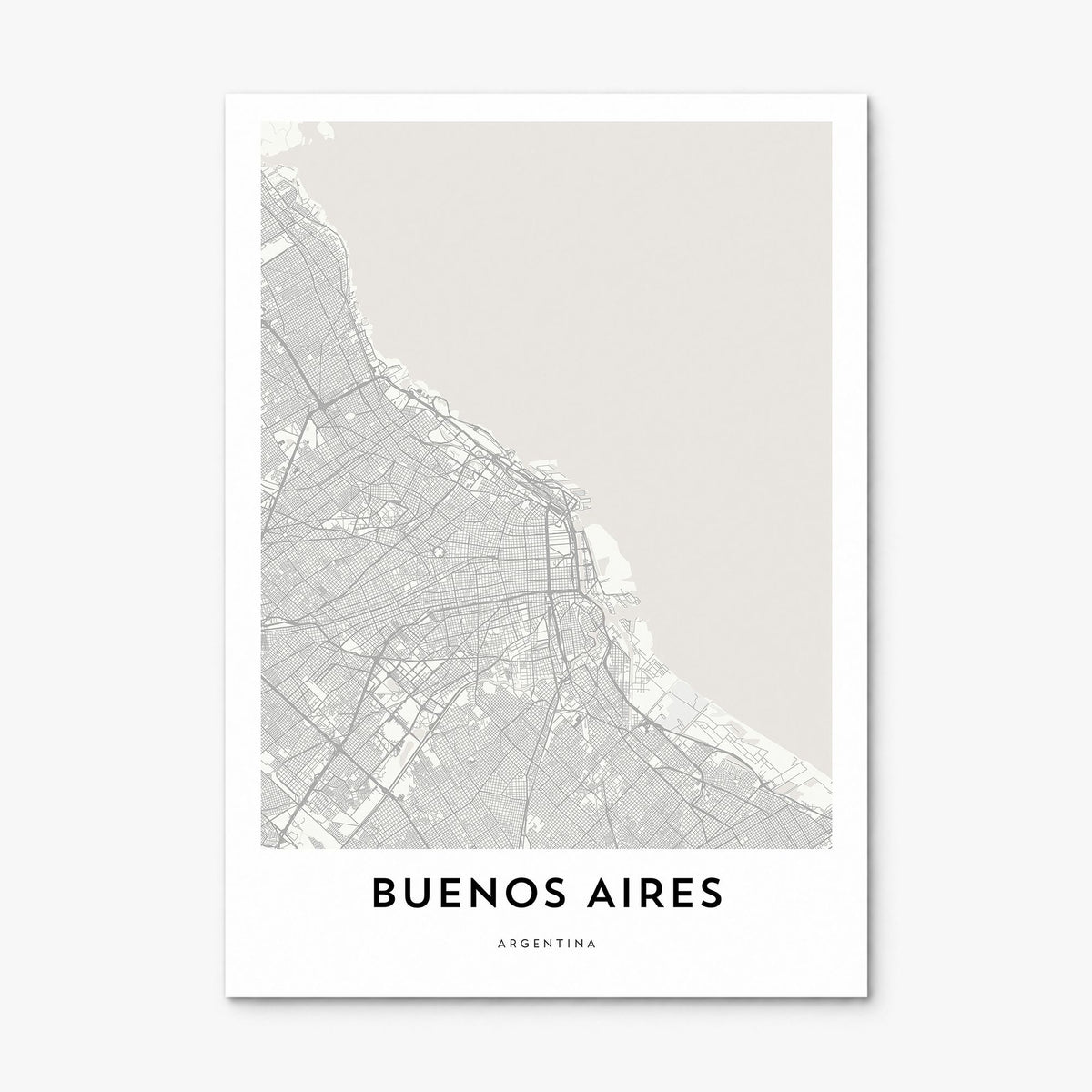 Buenos Aires Map Poster, print only (unframed)