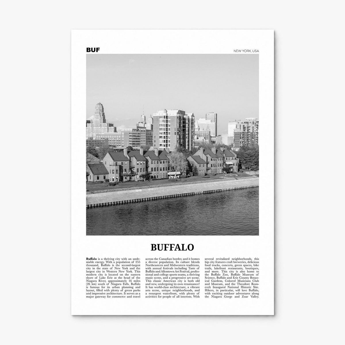 Buffalo Newspaper No 2 Poster, print only (unframed)
