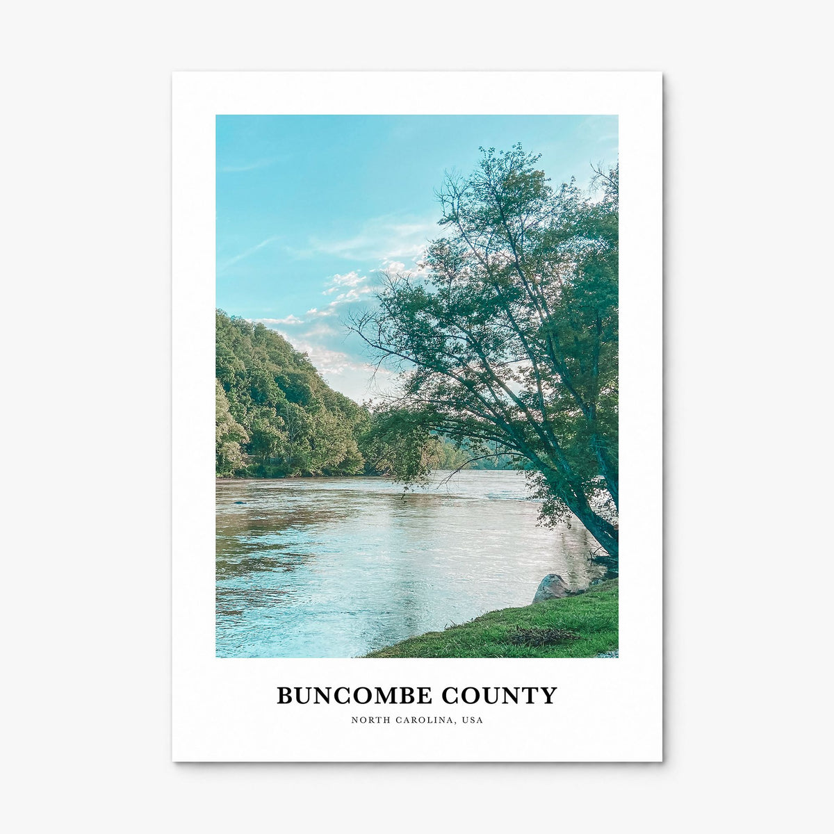 Buncombe County Classic Poster, print only (unframed)