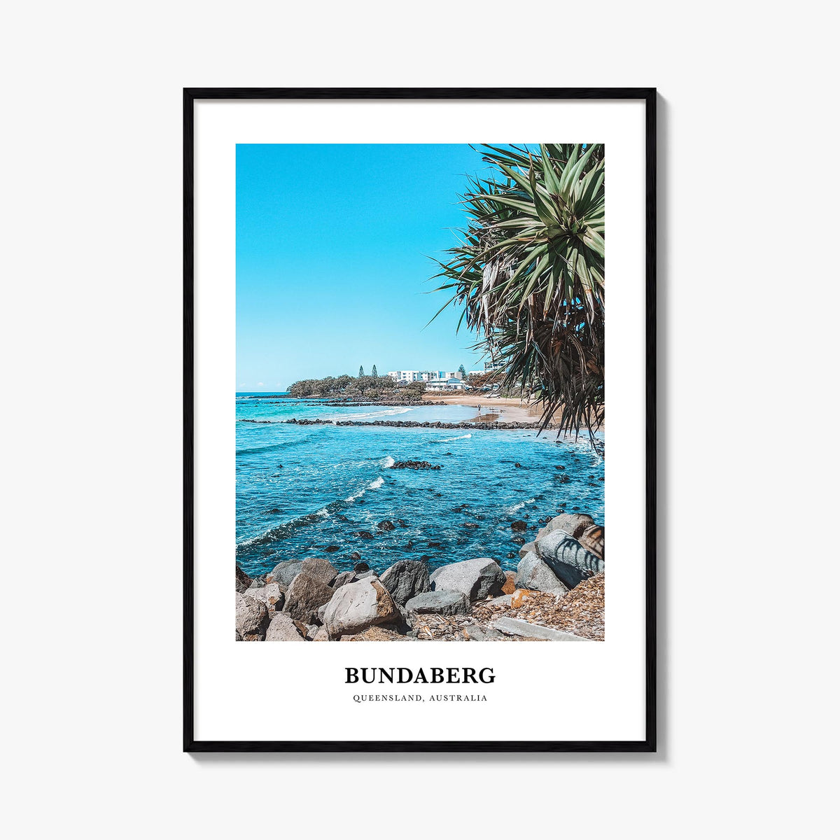 Bundaberg no. 2 colorful classic poster of Australia – vertical wall art, unframed print shown in interior mockup
