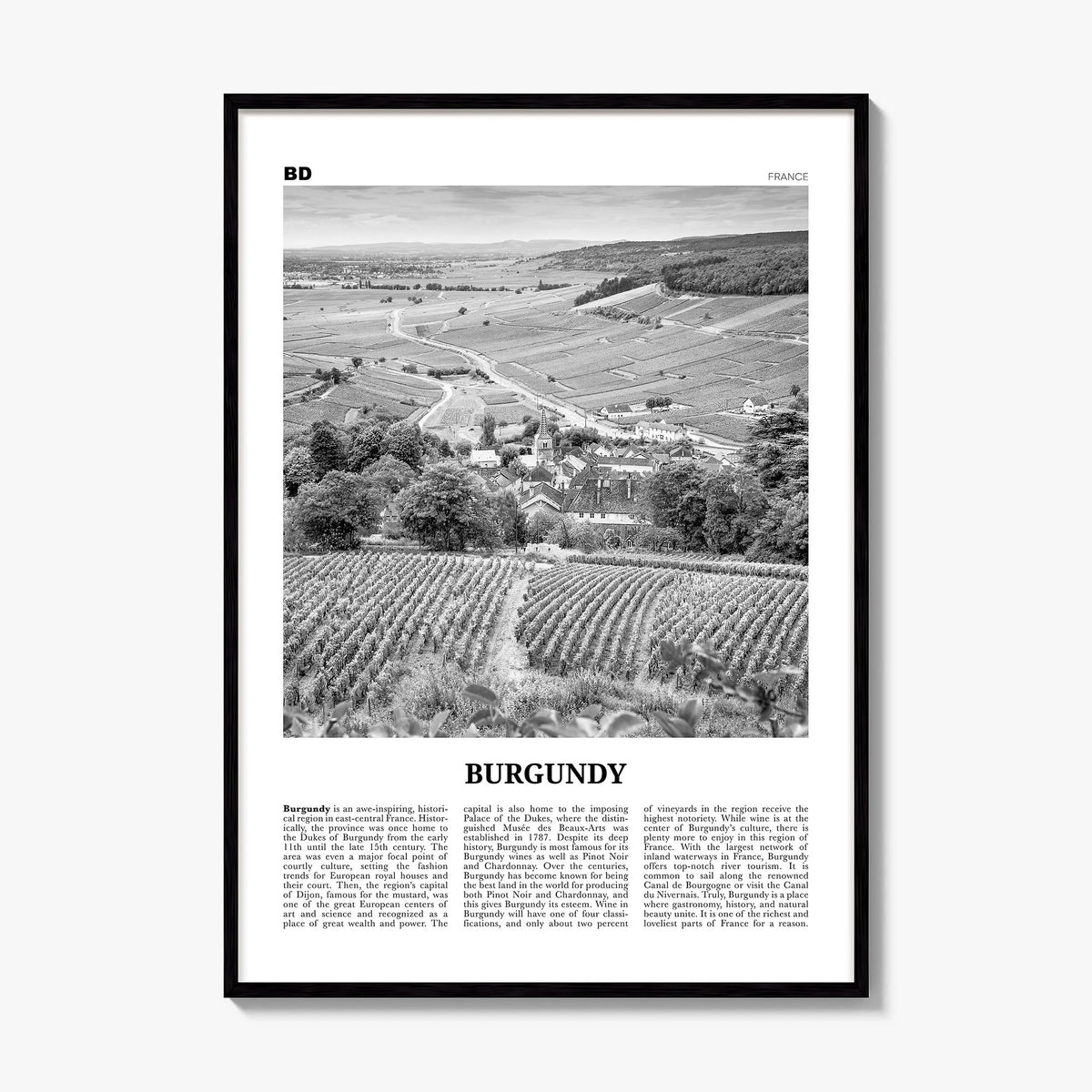 Burgundy Newspaper Poster, framed poster mockup
