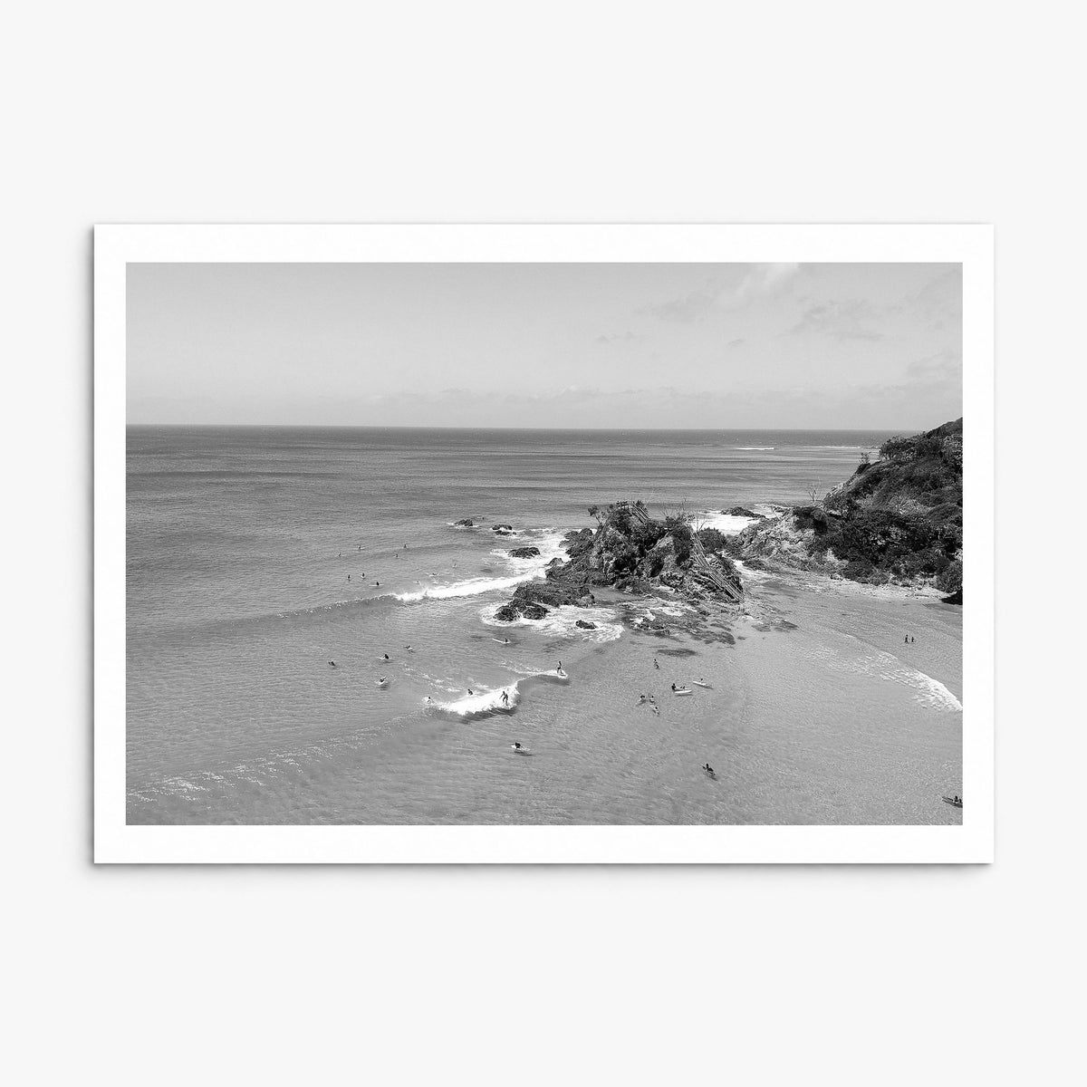 Byron Bay Photo Poster, print only (unframed), white border