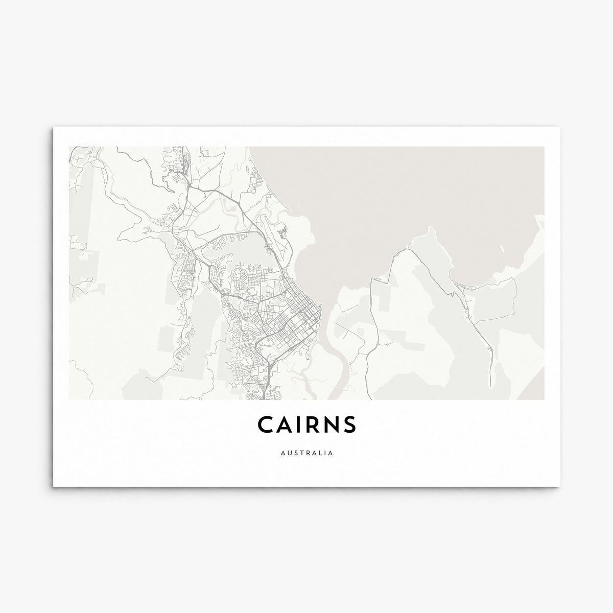 Cairns Map Poster, print only (unframed)