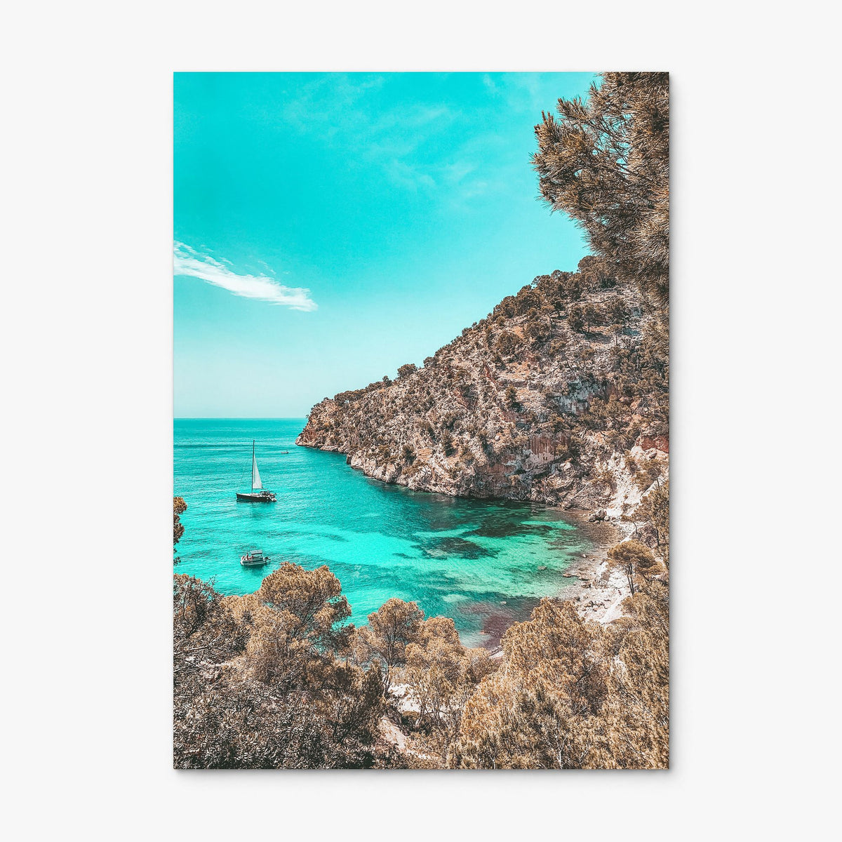 Cala Blanca Photo Poster, print only (unframed), full image (no border)